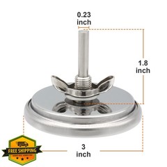 TAILGRILLER 3″ Grill Temp Gauge Char-Broil Replacement