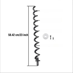 Grill Spiral Drill Shaft 23 inch Push Rod Kit for Pitboss 1100PS1 Pro S 1100