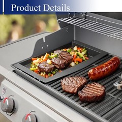 18.7″ Cast Iron Griddle Plate for Weber Genesis II & LX Grills – Replacement Ins