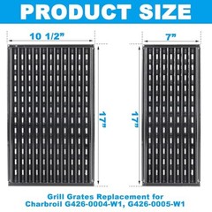17″ Emitter Plate for Charbroil Performance 2-Burner 463655621 for 2 Burner