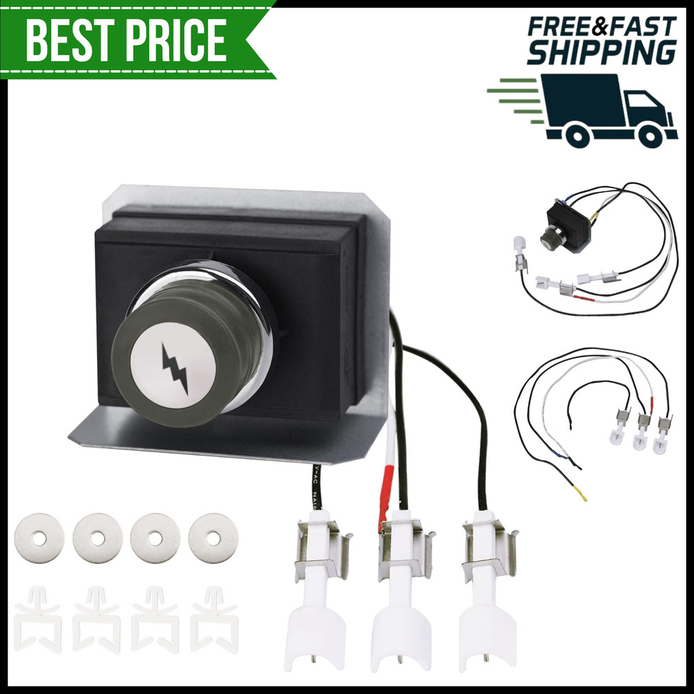 7628-Grill Igniter Kit for Weber Genesis 310/320 Gas Grill Front Mounted Control