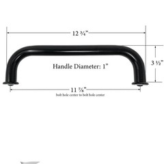 Pit Boss Navigator 700G & 850G Pellet Grill Barrel Lid Handle: 31283-AMP