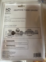 HD Designs Grill Propane Tank Gauge With Automatic Shutoff Leak Detector