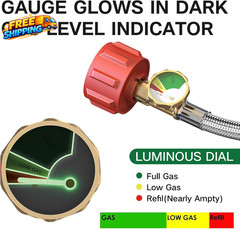 2-Stage Auto Changeover LP Propane Gas Regulator with 48”Stainless Braided