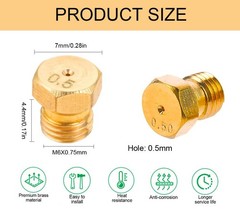 12 Pack Grill Propane Gas Orifice Nozzle Conversion Kit – DIY Burner Brass Je…