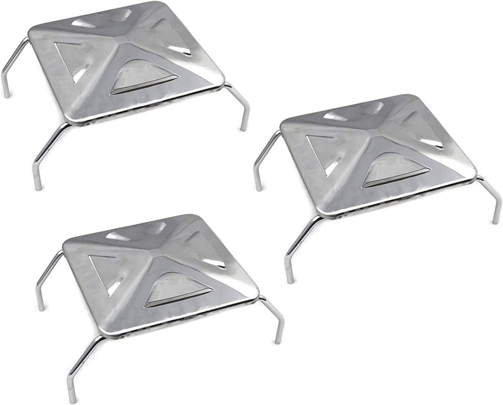 6 X 6 Inches Stainless Steel Heat Tent Burner Cover with Support Replacement Par