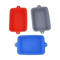 Grill with Ease 3 Packs Reusable Silicone Drip Pan Liners for Weber Grills