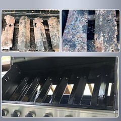Adjustable Universal Grill Heat Plates, Heat 5 Pcs with Screws Porcelain Steel