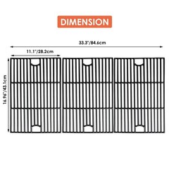 Parts for Nexgrill 6 Burner 720-0896B, 17 Inch Grill Grates for Nexgrill Delu…