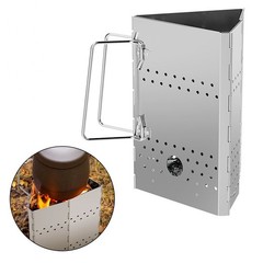 Foldable Charcoal Starter with Trivet for Enhanced Cooking Flexibility