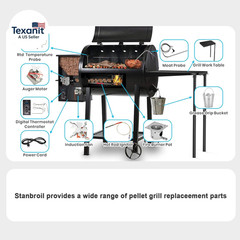 Replacement Induction Fan Kit for All Pit Boss/Traeger/Camp Chef Wood Pellet Gri