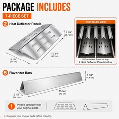 Grill Replacement Parts 17.5″ Flavorizer Bars for Weber Genesis 300 Series