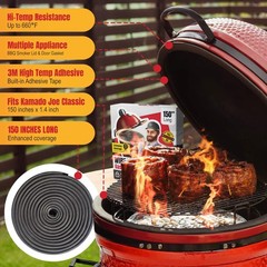 Wire Mesh Gasket Kit Fit for Kamado Joe Classic – 150″ Fiberglass Gasket Repl…