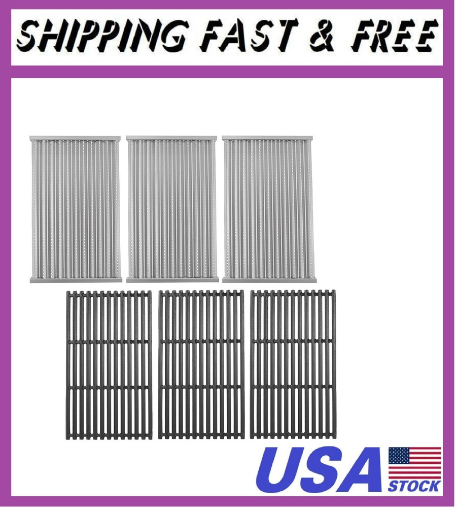 17″ Grill Grates and Emitter for Charbroil TRU Infrared 4-Burner 463255020