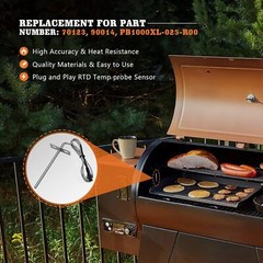 RTD Temp Probe Replacement for Pit Boss Smokers and Grills, RTD Meat Probe