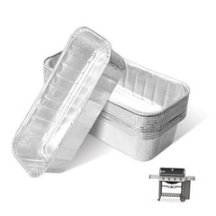 15 Pack 6498 6417 Grease Tray Liners Silver-15 pcs for Weber Genesis II 400/600