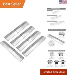 Universal Adjustable Tent Shield, Stainless Steel Heat Plate, Grill Burner Co…
