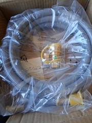 15 Foot 1/2″ Flex Hose For Grills/ Appliances, Hose/ Adapter, Outdoor Use Only