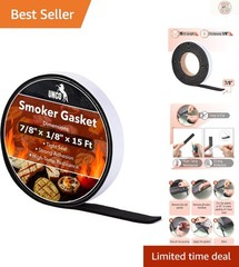 Robust Smoker Gasket Seal 15 FT – 7/8″ x 1/8″ – Enhance Your Grill Experience