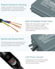 Waterproof 12V Power Supply Adapter for Green Mountain Grill Replacement