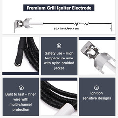 Emitter Plates Grill Parts for Charbroil Commercial 463241413, 463241414, Cookin