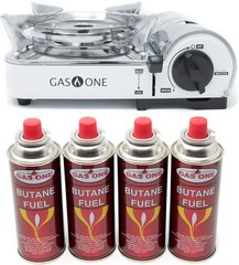 GasOne Emergency Gear Camping Mini Butane Portable Gas Stove W/ Carrying Case