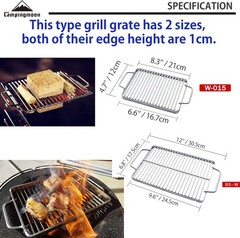 304 Stainless Steel 9.6 x 6.8 Cooking Grill Grate Cooking Grid Cooking Gr