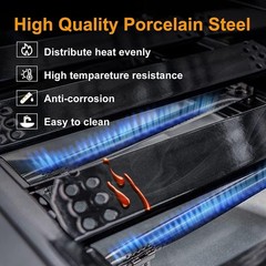 New Grill Parts for Nexgrill 720-0830H 720-0888 Heat Plate & Grates