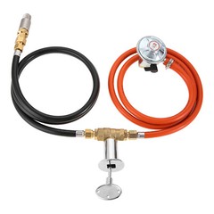 Propane Fire Pit Valve Control System Kit 1/2″ Air Mixer Valve 5Ft Fonnect Hose