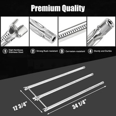 7539 7540 Porcelain Flavorizer Bars 67820 Burner Weber Genesis 300 E310 Grills