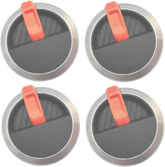 NEW Professional Replacment Blackstone Griddle Grills Valve Knobs (4-Pack Silve)