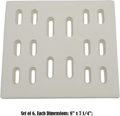 Bakers and Chefs Heat Plate DF101 8×7.25 Inch 6pk Ceramic Radiant