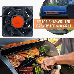 Upgraded Precision Control Fan Replacement for Char-Griller Gravity Fed 980 Char