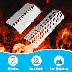 Grill Replacement Kit – Flame Tamer Heat Plate & Burner, Fits Bull 16631