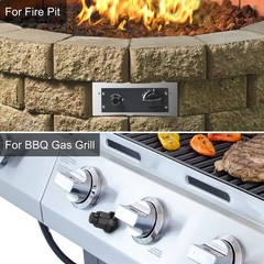 Fire Pit Grill Igniter Kit, Grill Igniter Replacement with 2 Outlets and Grou…