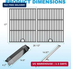 Grill Replacement Parts Kit for Nexgrill 5 Burner 720-0888 720-0888N 720-0888S,4