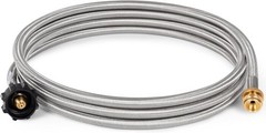 12FT Propane Hose Adapter 1lb to 20lb, QCC-1 to 1″-20, for Buddy Heater