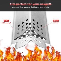 Heat Plates for Home Depot Nexgrill 5 Burner Steel Replacement Parts,