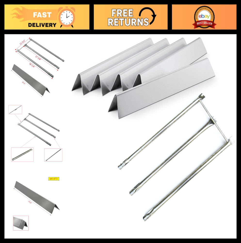 Weber Grill Replacement Parts Kit for Genesis Silver, Spirit 300/700, Flavorizer