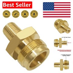 Easy-to-Install 1/4″ NPT Gas Connector – Solid Brass for RV Grills and Heaters
