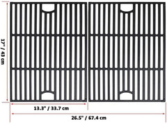 BBQ Grill Cooking Grates Grid 2-Pack 17″ for Nexgrill 4 Burner Kenmore Uniflame