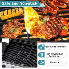 18″ Cast Iron Grill Grates Replacement for Charbroil Performance 463376519, G470