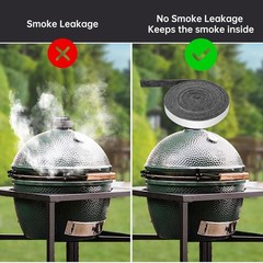 High Temp Grill Gasket Replacement Compatible Fit L/XL Big Green Egg Ceramic Lid