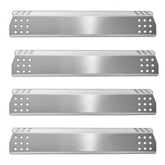 15 1/8″ x 3 1/4″ Stainless Steel Grill Heat Plates – Flame Tamer & Burner Covers