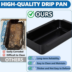 9328812P06 Grill Grease Drip Pan for Charbroil Gas Grill Drip Tray G416-0015-W1,