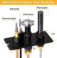 10002264 Natural Gas (NG) Pilot Assembly Replacement for HHT, Majestic, Temco, V