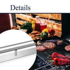 2pc Stainless Steel BBQ Gas Grill Burner Tubes Replacement for 30″ & 41″ Grills