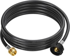 12 feet (144in) QCC1 / Type1 LP Propane Tank Adapter Hose Allows Tabletop Grills