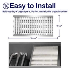 YOUFIRE Grill Heat Plate BBQ Ceramic Rod Complete Rods-1, Silvery