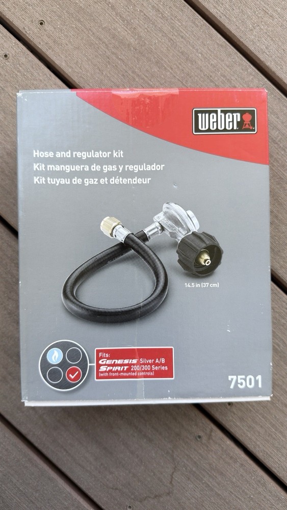 Weber 14.5 Inch Replacement Hose and Regulator Kit 7501